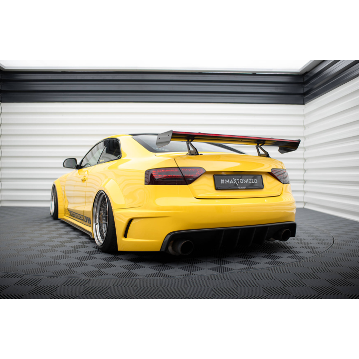Karbonowy Spoiler Z Górnymi Mocowaniami + LED Audi A5 Coupe 8T