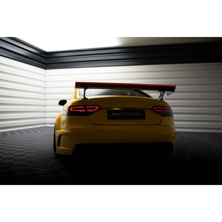 Karbonowy Spoiler Z Zewnętrznymi Wspornikami + LED Audi A5 Coupe 8T