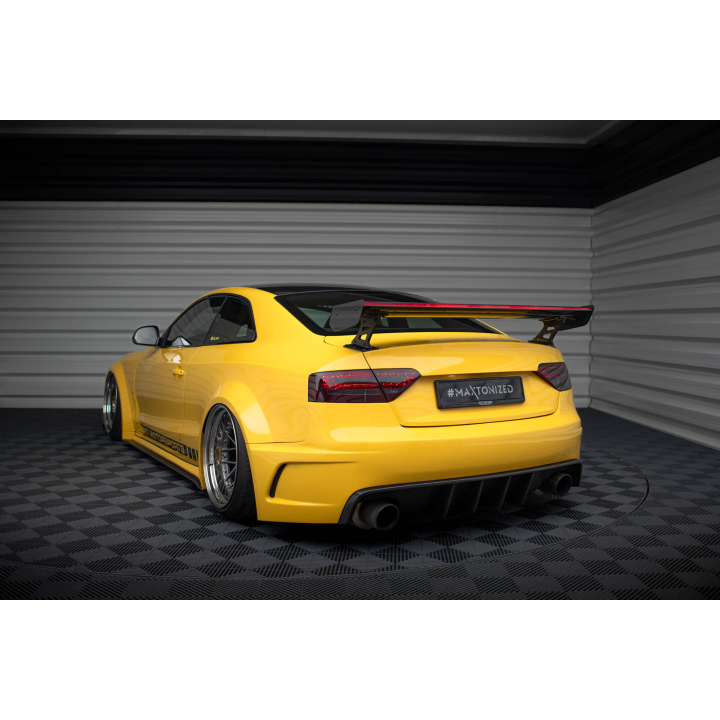 Karbonowy Spoiler Z Zewnętrznymi Wspornikami + LED Audi A5 Coupe 8T