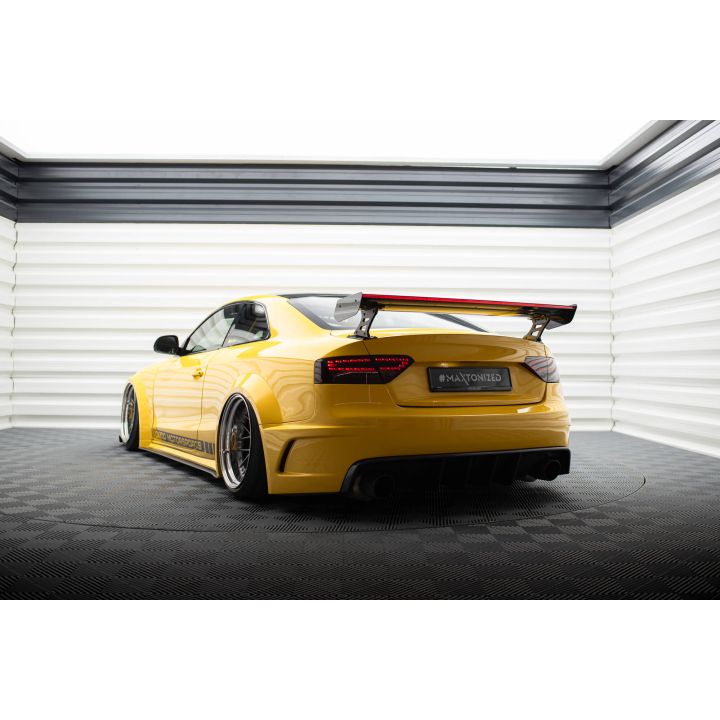 Karbonowy Spoiler Z Zewnętrznymi Wspornikami + LED Audi A5 Coupe 8T