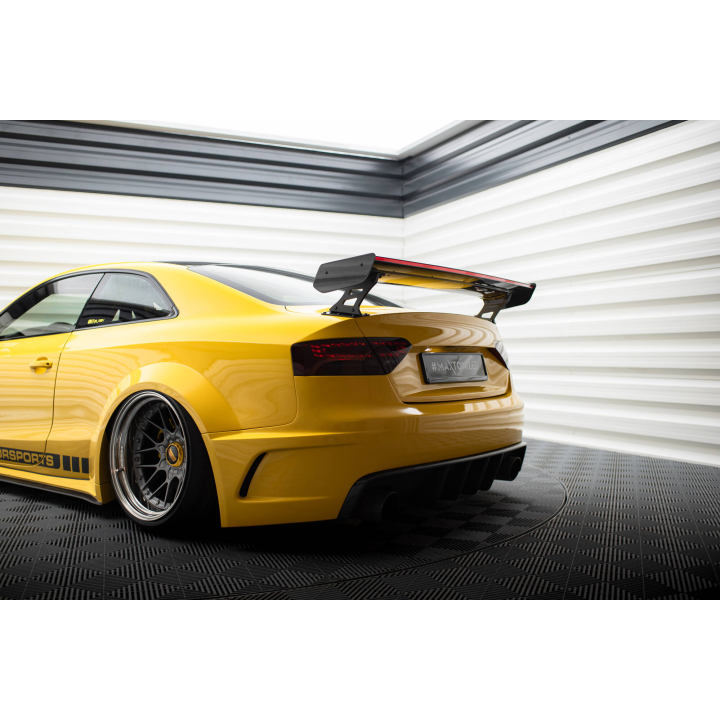 Karbonowy Spoiler Z Zewnętrznymi Wspornikami + LED Audi A5 Coupe 8T