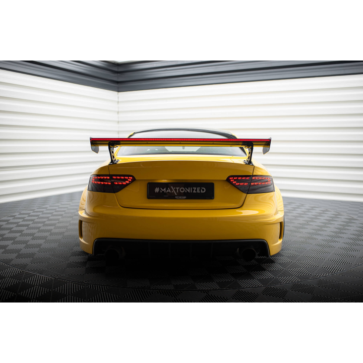 Karbonowy Spoiler Z Zewnętrznymi Wspornikami + LED Audi A5 Coupe 8T