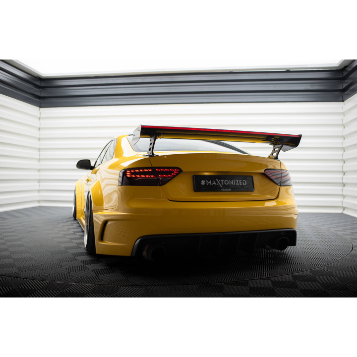 Karbonowy Spoiler Z Zewnętrznymi Wspornikami + LED Audi A5 Coupe 8T