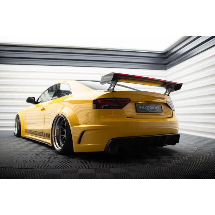 Karbonowy Spoiler Z Zewnętrznymi Wspornikami + LED Audi A5 Coupe 8T