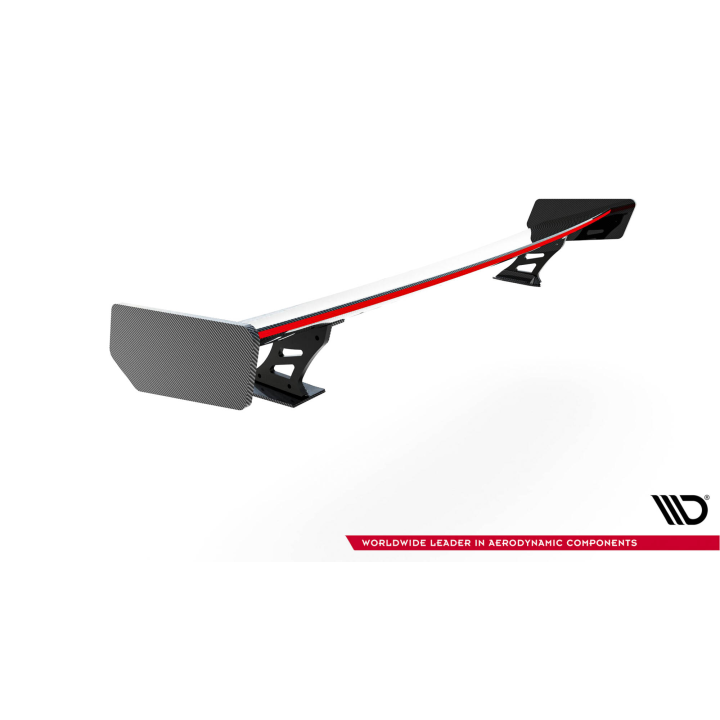 Karbonowy Spoiler Z Zewnętrznymi Wspornikami + LED Audi A5 Coupe 8T