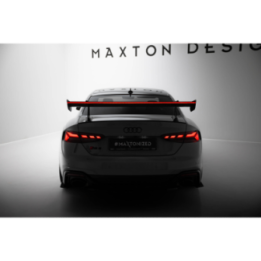 Karbonowy Spoiler Z Górnymi Mocowaniami + LED Audi A5 / A5 S-Line / S5 / RS5 Coupe F5 / F5 Facelift