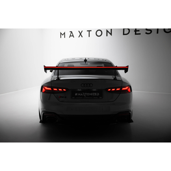Karbonowy Spoiler Z Górnymi Mocowaniami + LED Audi A5 / A5 S-Line / S5 / RS5 Coupe F5 / F5 Facelift