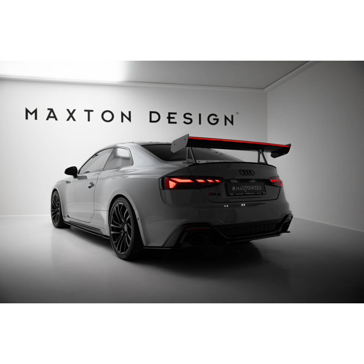 Karbonowy Spoiler Z Górnymi Mocowaniami + LED Audi A5 / A5 S-Line / S5 / RS5 Coupe F5 / F5 Facelift