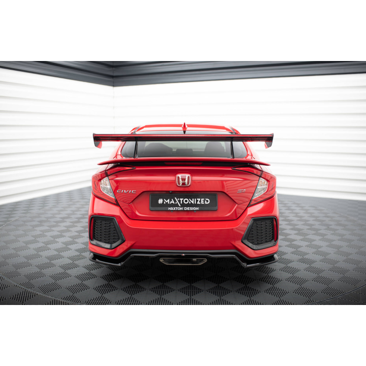 Karbonowy Spoiler Z Górnymi Mocowaniami + LED Honda Civic SI Mk10
