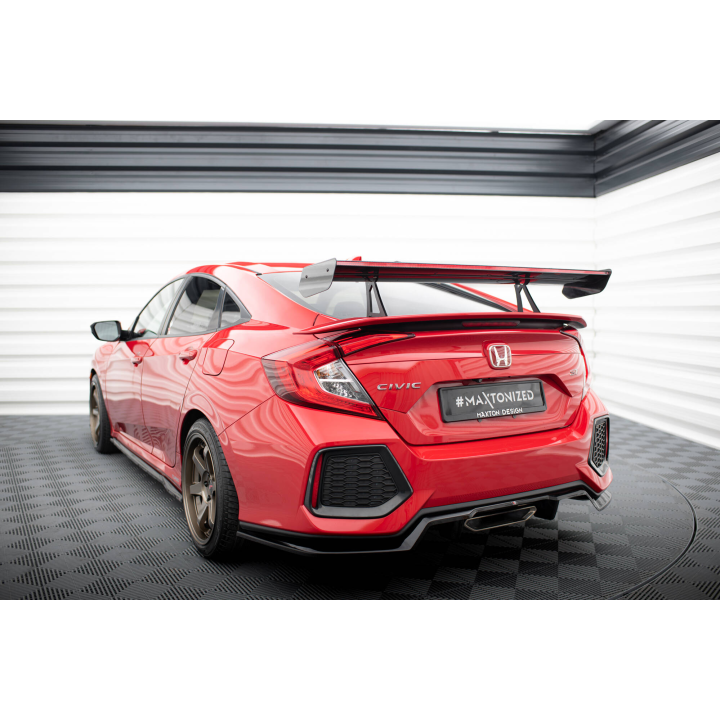 Karbonowy Spoiler Z Górnymi Mocowaniami + LED Honda Civic SI Mk10