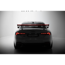 Karbonowy Spoiler Z Zewnętrznymi Wspornikami  V.1+ LED Audi A5 / A5 S-Line / S5 / RS5 Coupe F5 / F5 Facelift