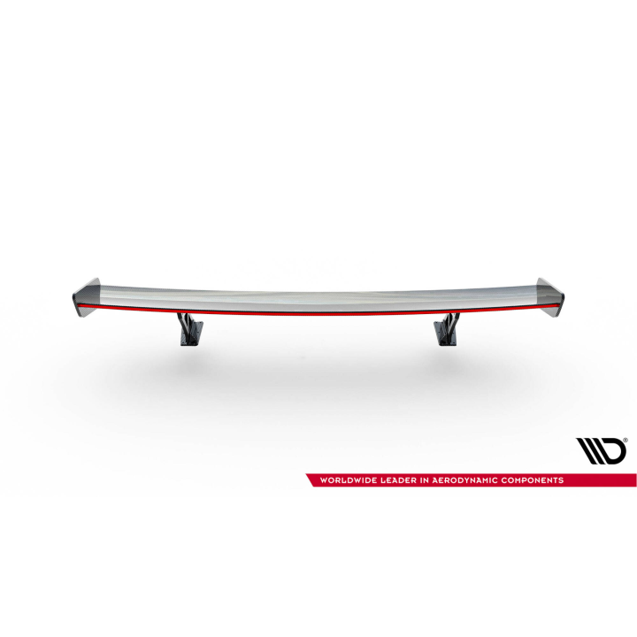 Karbonowy Spoiler Z Zewnętrznymi Wspornikami  V.1+ LED Audi A5 / A5 S-Line / S5 / RS5 Coupe F5 / F5 Facelift