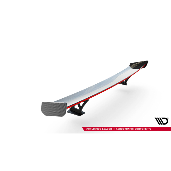 Karbonowy Spoiler Z Zewnętrznymi Wspornikami  V.1+ LED Audi A5 / A5 S-Line / S5 / RS5 Coupe F5 / F5 Facelift
