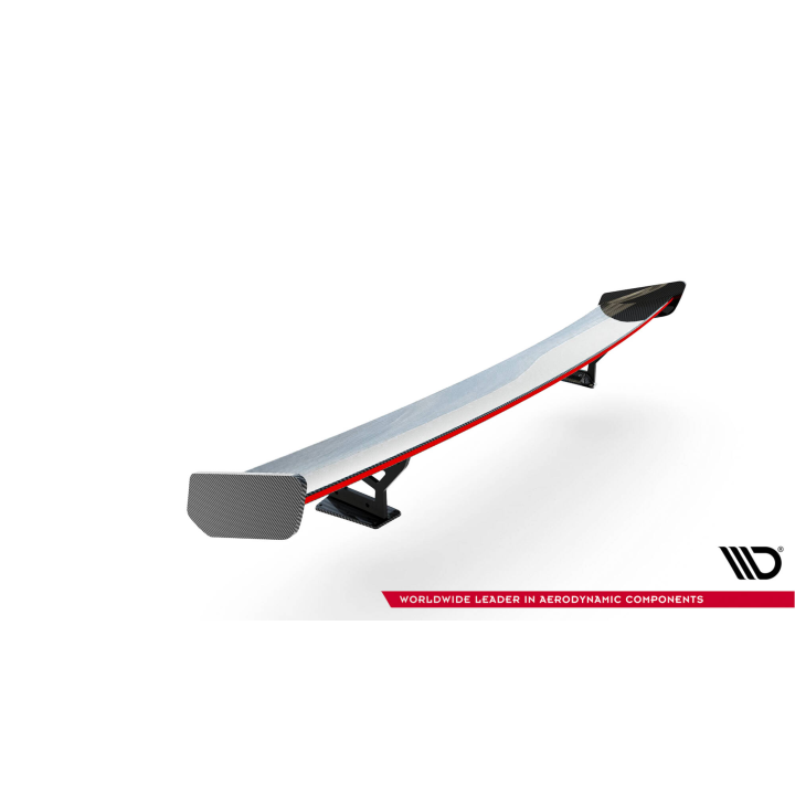 Karbonowy Spoiler Z Zewnętrznymi Wspornikami  V.2+ LED Audi A5 / A5 S-Line / S5 / RS5 Coupe F5 / F5 Facelift