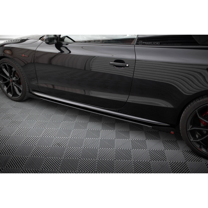 Dokładki progów Street Pro + Flaps Audi A5 / A5 S-Line / S5 Coupe / Cabrio 8T / 8T Facelift