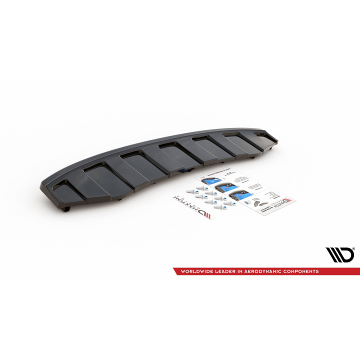 Splitter Tylny Audi A6 C7 S-Line Avant Wydech 2x1 (Z dyfuzorem)