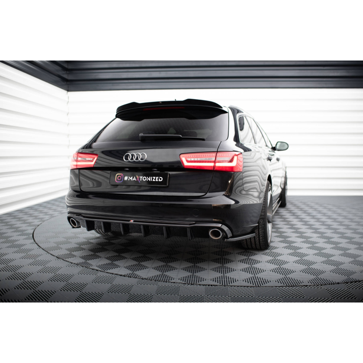 Dokładka Tylna Audi A6 Sedan / Avant C7 (Wersja z pojedynczymi wydechami z dwóch stron)
