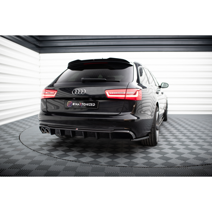 Dokładka Tylna Audi A6 Sedan / Avant C7 (Wersja z podwójnym wydechem z jednej strony)
