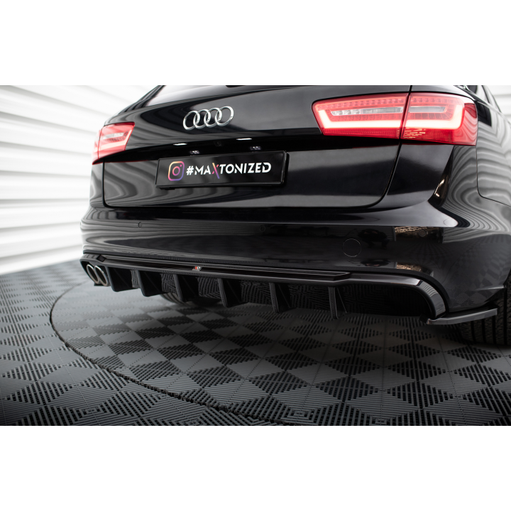Dokładka Tylna Audi A6 Sedan / Avant C7 (Wersja z podwójnym wydechem z jednej strony)