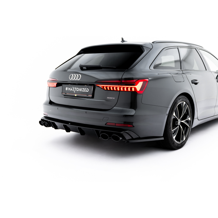 Dokładka Tylna + Atrapa Wydechu Audi A6 Sedan / Avant C8 / C8 Facelift
