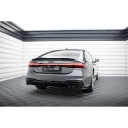 Dokładka Tylna + Atrapa Wydechu Audi A7 S-Line C8 / S7 C8 / C8 Facelift / S7 Facelift