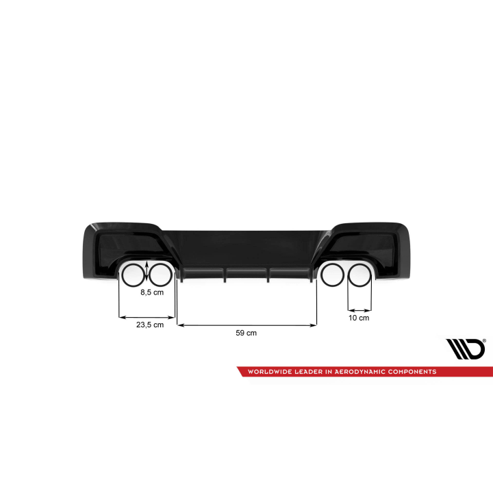 Dokładka Tylna V.2  BMW M135i F20