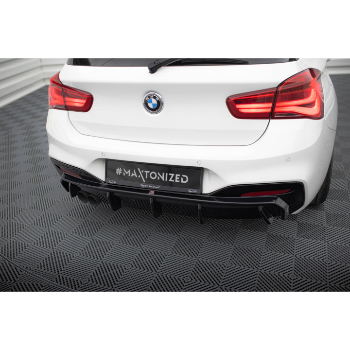 Dokładka Tylna V.3 BMW 1 M-Pack F20 Facelift (Wersja z podwójnym wydechem z jednej strony)