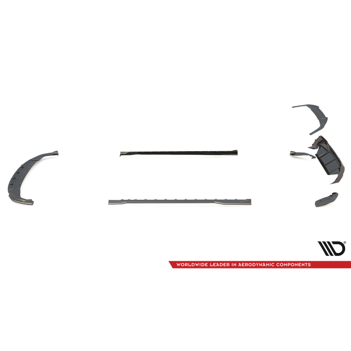 Karbonowy Zestaw Splitterów Prepreg BMW 1 F40 M-Pack / M135i