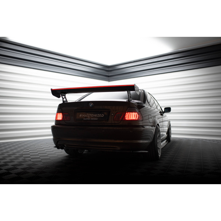 Karbonowy Spoiler Z Zewnętrznymi Wspornikami + LED BMW 3 Coupe E46
