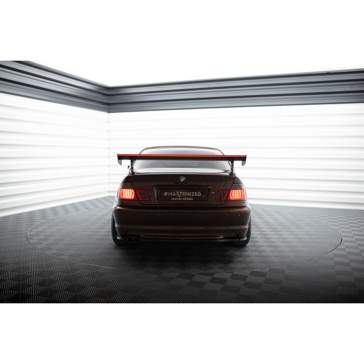 Karbonowy Spoiler Z Zewnętrznymi Wspornikami + LED BMW 3 Coupe E46