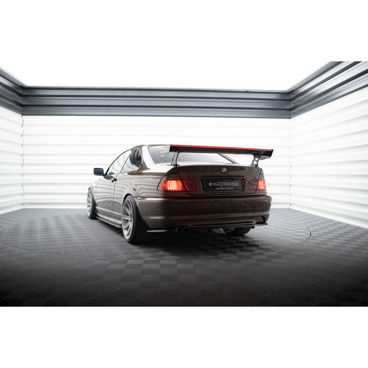Karbonowy Spoiler Z Zewnętrznymi Wspornikami + LED BMW 3 Coupe E46