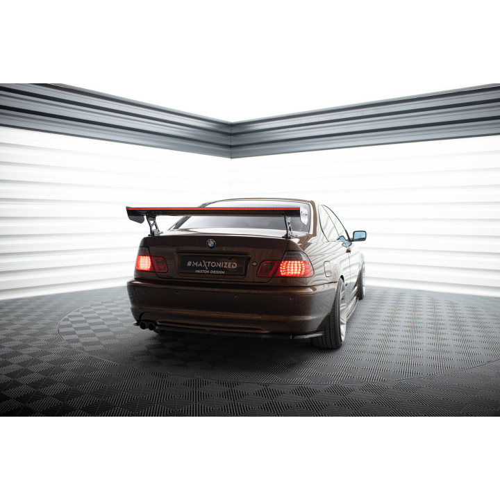 Karbonowy Spoiler Z Zewnętrznymi Wspornikami + LED BMW 3 Coupe E46