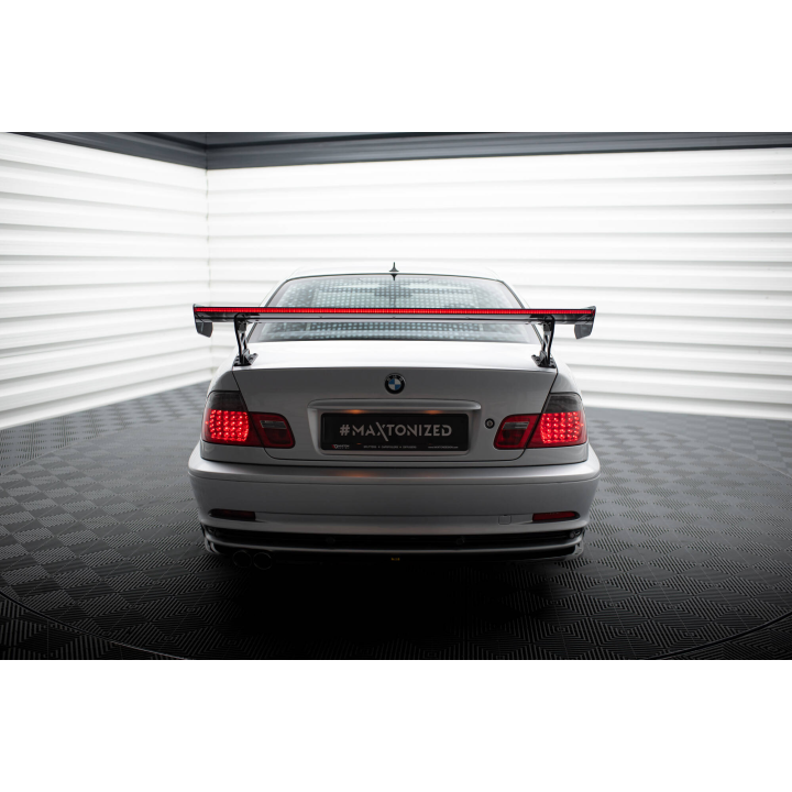 Karbonowy Spoiler Z Zewnętrznymi Wspornikami + LED BMW 3 Coupe E46