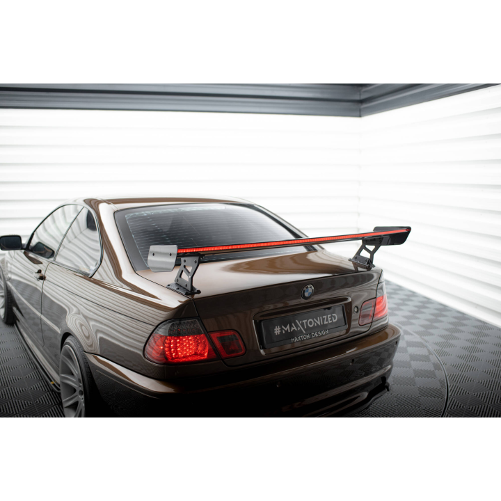 Karbonowy Spoiler Z Zewnętrznymi Wspornikami + LED BMW 3 Coupe E46