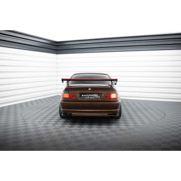 Karbonowy Spoiler Z Zewnętrznymi Wspornikami + LED BMW 3 Coupe E46