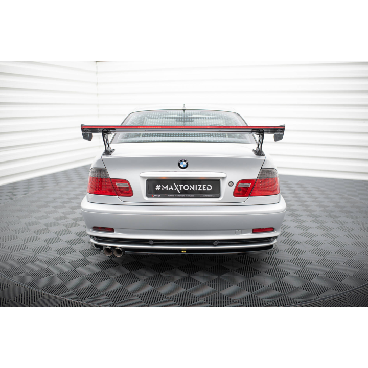 Karbonowy Spoiler Z Zewnętrznymi Wspornikami + LED BMW 3 Coupe E46