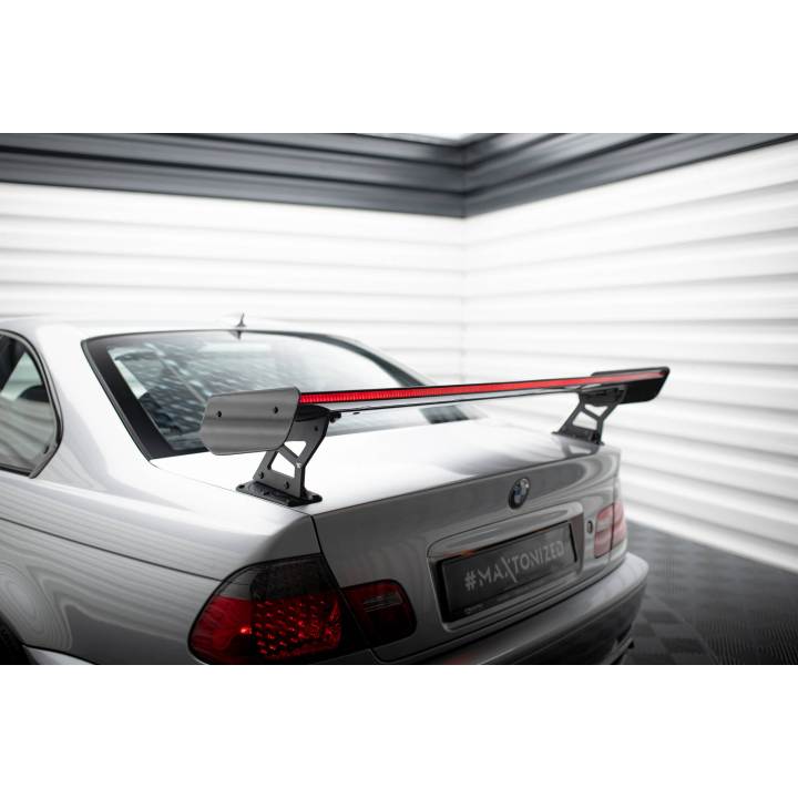 Karbonowy Spoiler Z Zewnętrznymi Wspornikami + LED BMW 3 Coupe E46