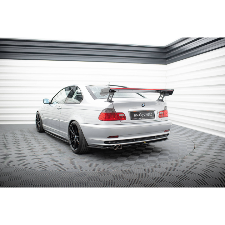 Karbonowy Spoiler Z Zewnętrznymi Wspornikami + LED BMW 3 Coupe E46