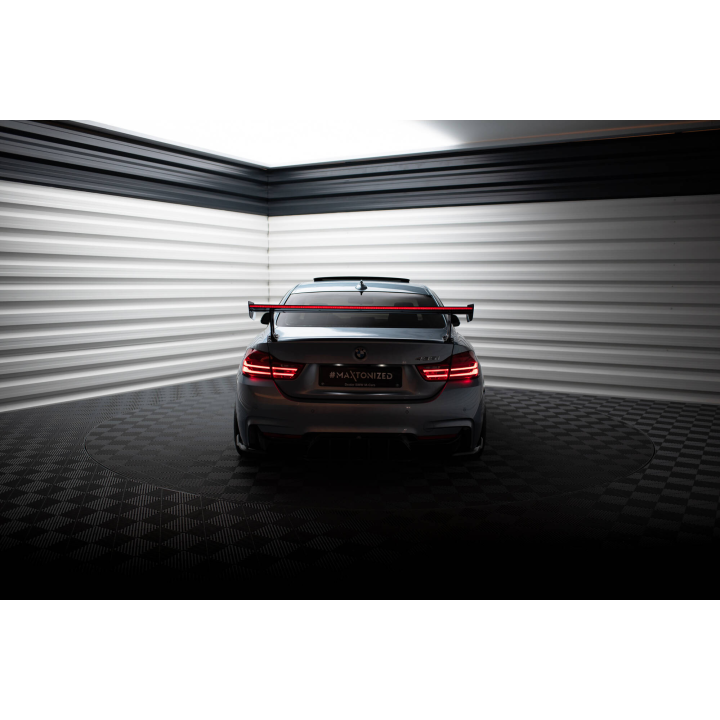 Karbonowy Spoiler Z Zewnętrznymi Wspornikami + LED BMW 4 F32 / 4 F32 M-Pack Coupe