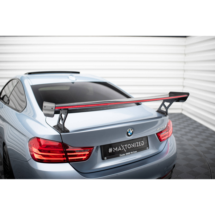 Karbonowy Spoiler Z Zewnętrznymi Wspornikami + LED BMW 4 F32 / 4 F32 M-Pack Coupe