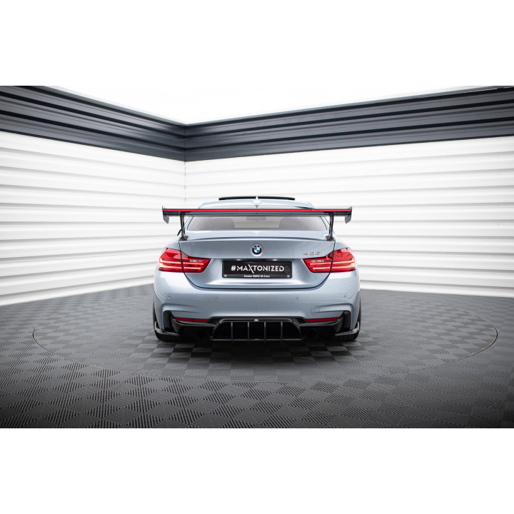 Karbonowy Spoiler Z Zewnętrznymi Wspornikami + LED BMW 4 F32 / 4 F32 M-Pack Coupe