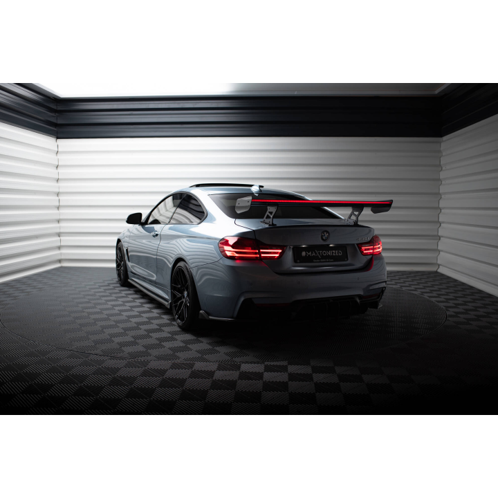Karbonowy Spoiler Z Wewnętrznymi Wspornikami + LED BMW 4 F32 / 4 F32 M-Pack Coupe