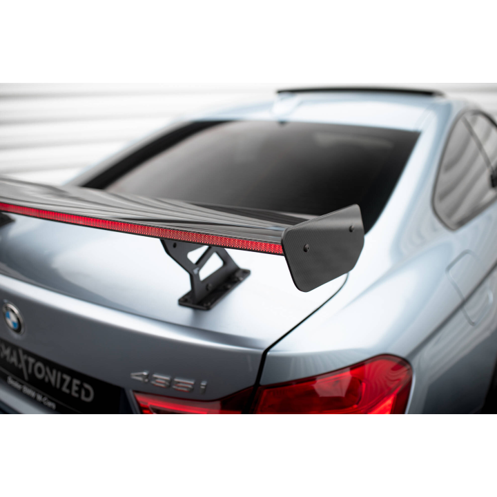 Karbonowy Spoiler Z Wewnętrznymi Wspornikami + LED BMW 4 F32 / 4 F32 M-Pack Coupe