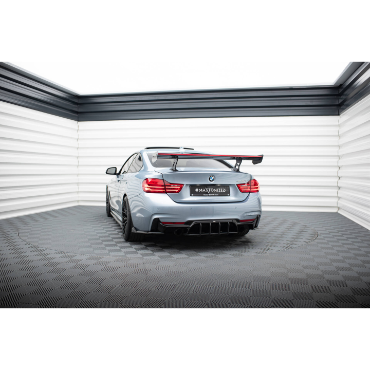 Karbonowy Spoiler Z Wewnętrznymi Wspornikami + LED BMW 4 F32 / 4 F32 M-Pack Coupe