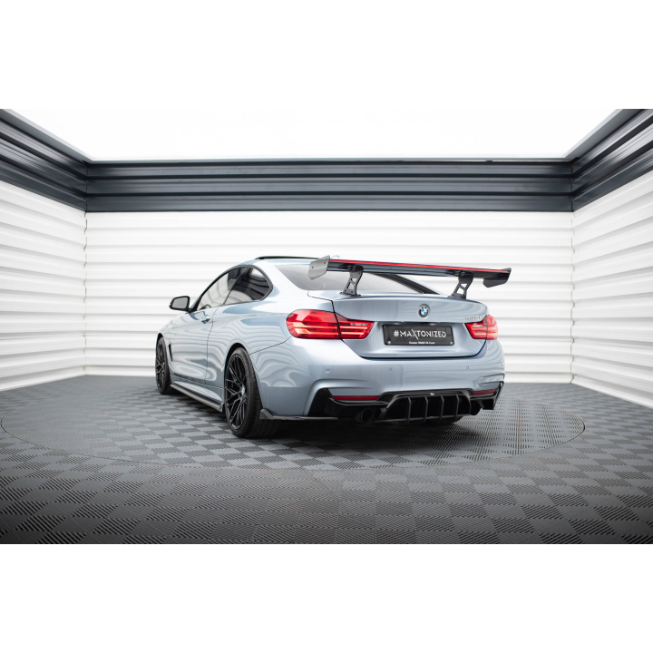 Karbonowy Spoiler Z Wewnętrznymi Wspornikami + LED BMW 4 F32 / 4 F32 M-Pack Coupe