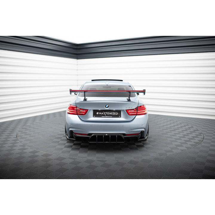 Karbonowy Spoiler Z Wewnętrznymi Wspornikami + LED BMW 4 F32 / 4 F32 M-Pack Coupe