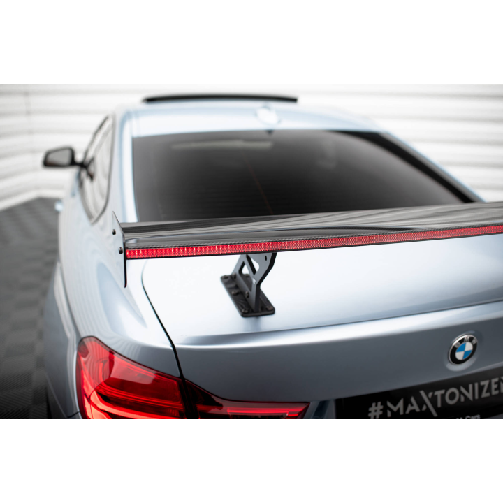 Karbonowy Spoiler Z Wewnętrznymi Wspornikami + LED BMW 4 F32 / 4 F32 M-Pack Coupe