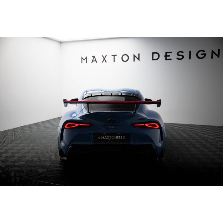 Karbonowy Spoiler Z Zewnętrznymi Wspornikami + LED Toyota Supra Mk5