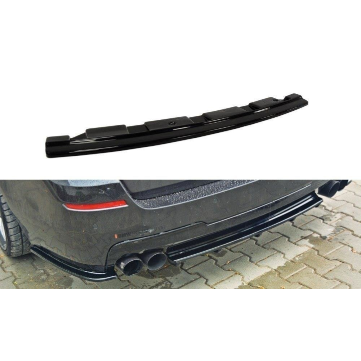 Splitter Tylny BMW 5 M-Pack Sedan/Touring F10/F11 - Without Vertical Bars (2 podwójne końcówki wydechu)