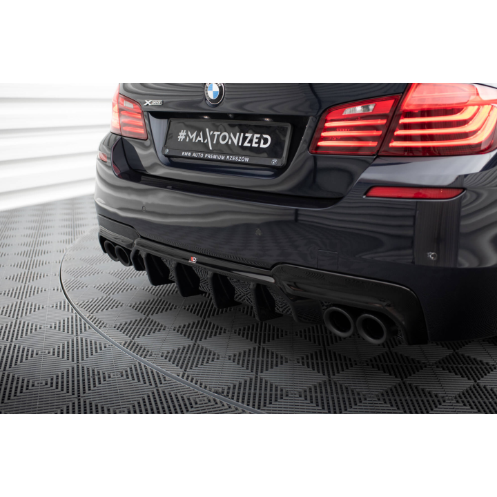 Dokładka Tylna V.2 BMW 5 M-Pack F10 / F11 (Wersja z dwoma podwójnymi wydechami)